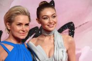 Gigi Hadid and Yolanda at The Fashion Awards 2016 - Red Carpet Arrivals - Source: Getty