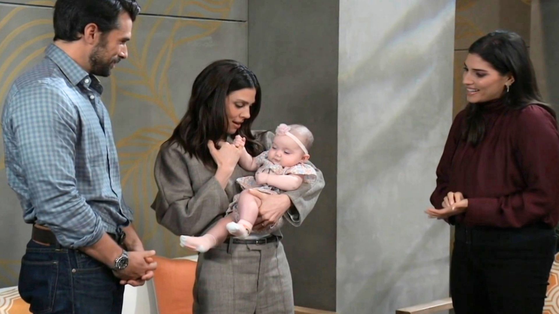 Kristina held little Phoebe | Image: ABC
