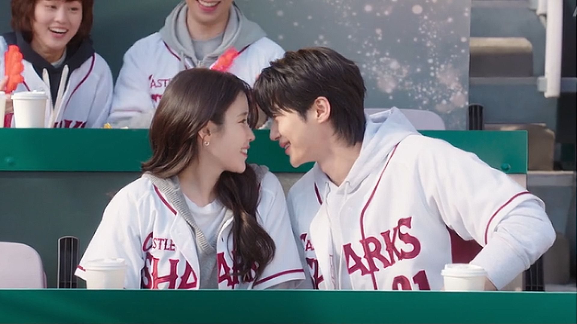 The couple at the sports event (Image via Disney+)