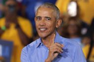 Barack Obama Joins Kamala Harris As She Campaigns For President In Georgia - Source: Getty