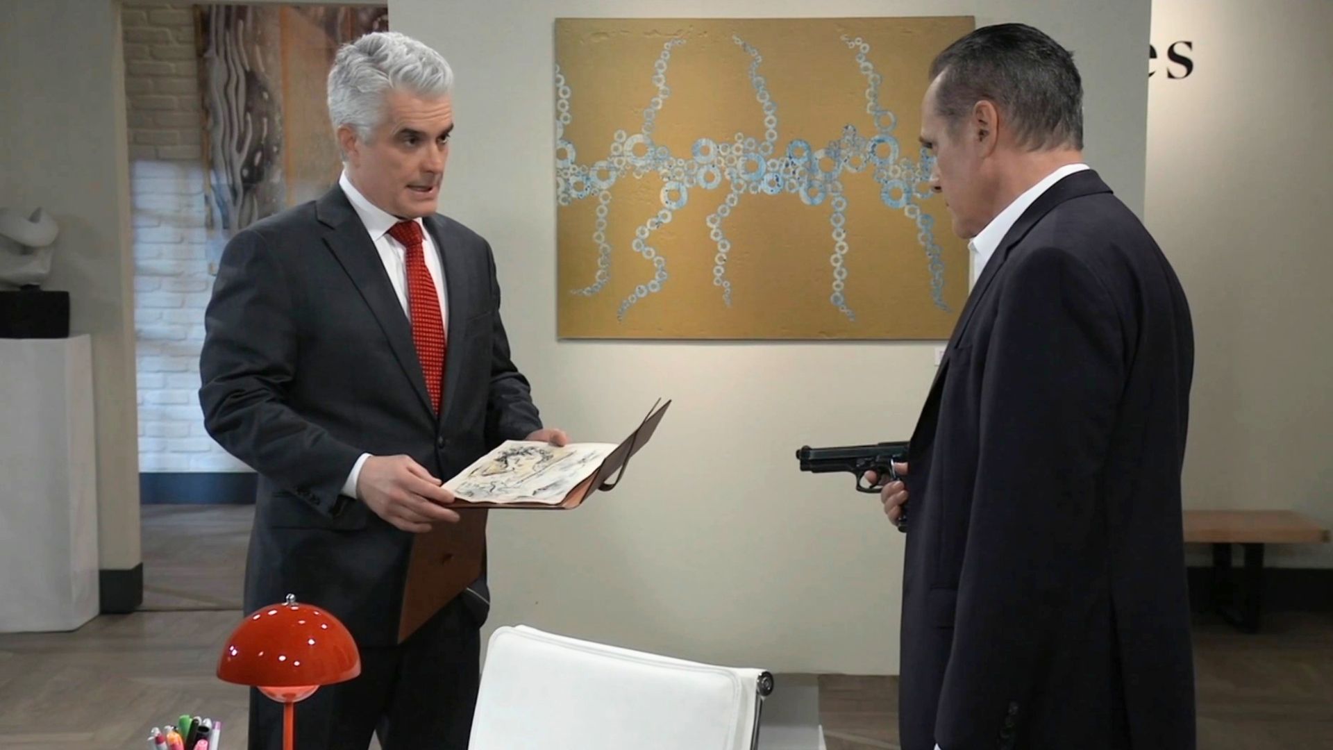 Ric was careful with a gun-totin' Sonny | Image: ABC