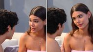 RJ touched Electra's arm after she told him she wants Will on The Bold and the Beautiful | Image: CBS