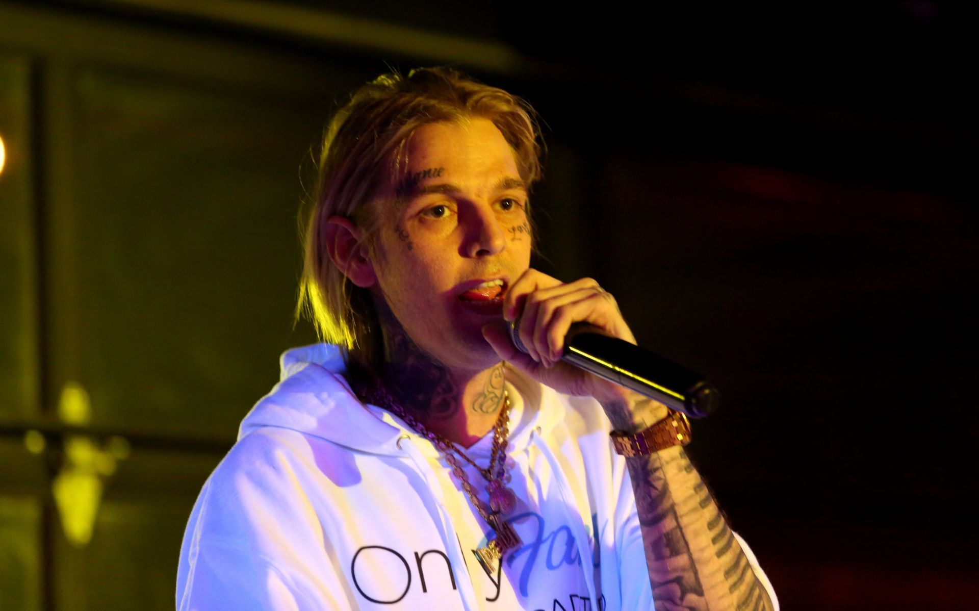 Aaron Carter Performs At Larry Flynt's Hustler Club - Source: Getty