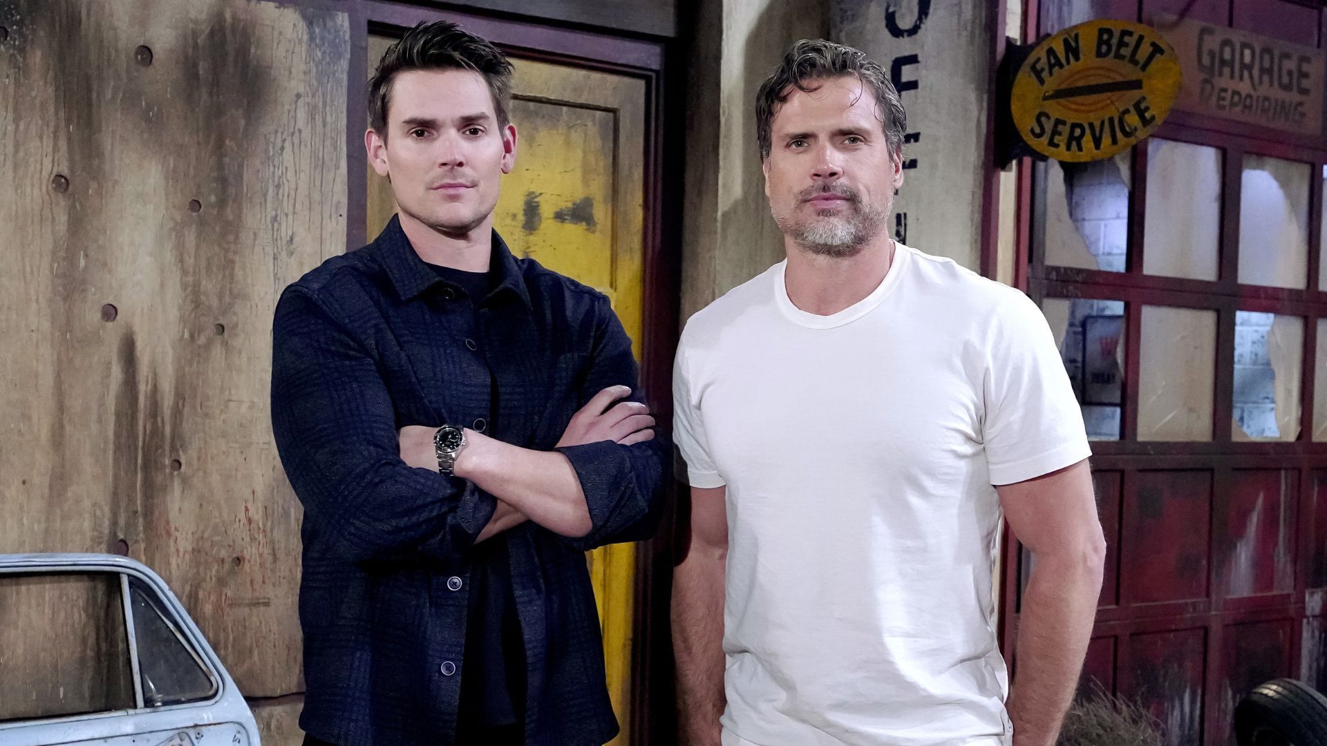 Adam Newman (Mark Grossman) is showing concern for his brother, Nicholas (Joshua Morrow), on The Young and the Restless | Image: JPI
