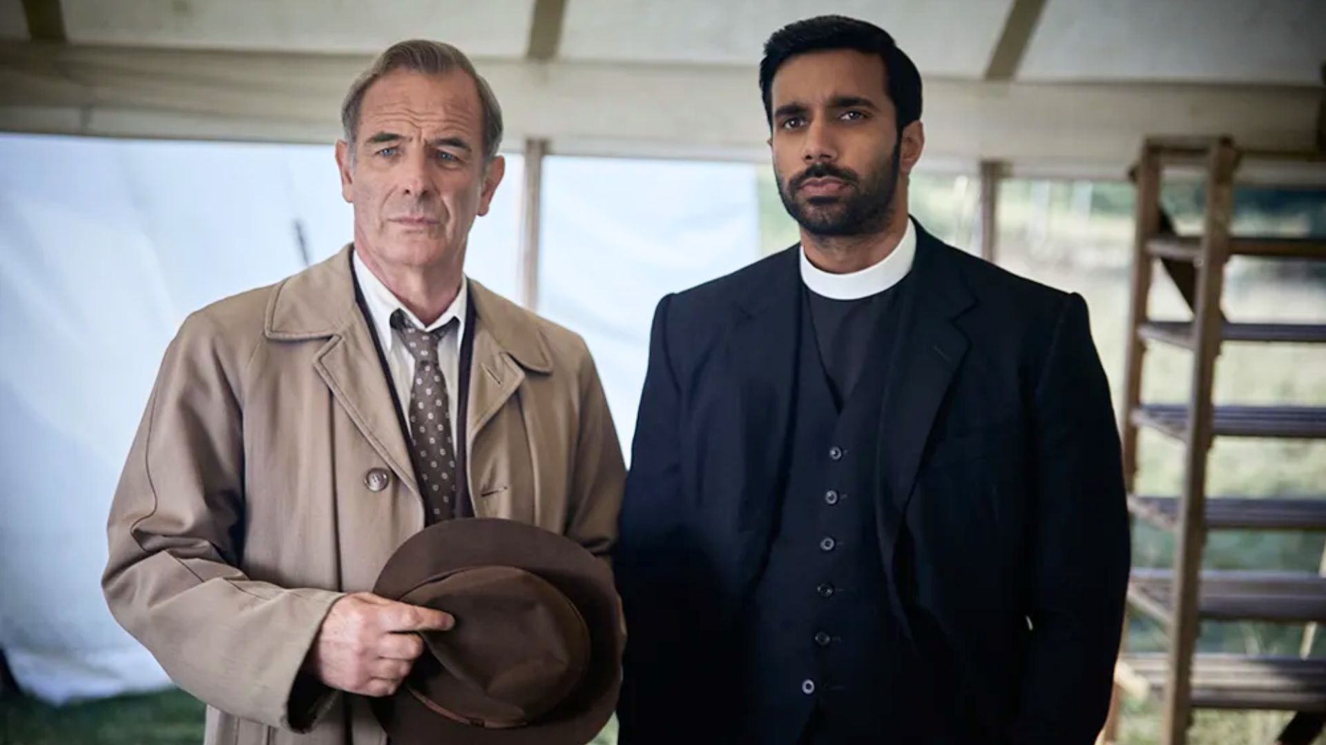 Robson Green and Rishi Nair (Image via PBS)