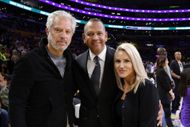 Celebrities At The Los Angeles Lakers Game - Source: Getty