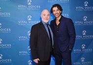 (L-R) Co-founder of Mentors in Violence Prevention, Dr. Jackson Katz and Actor/filmmaker and VOS Honoree, Justin Baldoni attend the Vital Voices 12th Annual Voices of Solidarity Awards at IAC Building on December 09, 2024 in New York City - Source: Getty