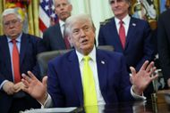 U.S. President Donald Trump looks on during a "Beautiful, Clean Coal" event in the Oval Office of the White House on June 04, 2026 in Washington, DC. President Trump announced a $700 million investment in funding for coal plants and energy infrastructure - Source: Getty