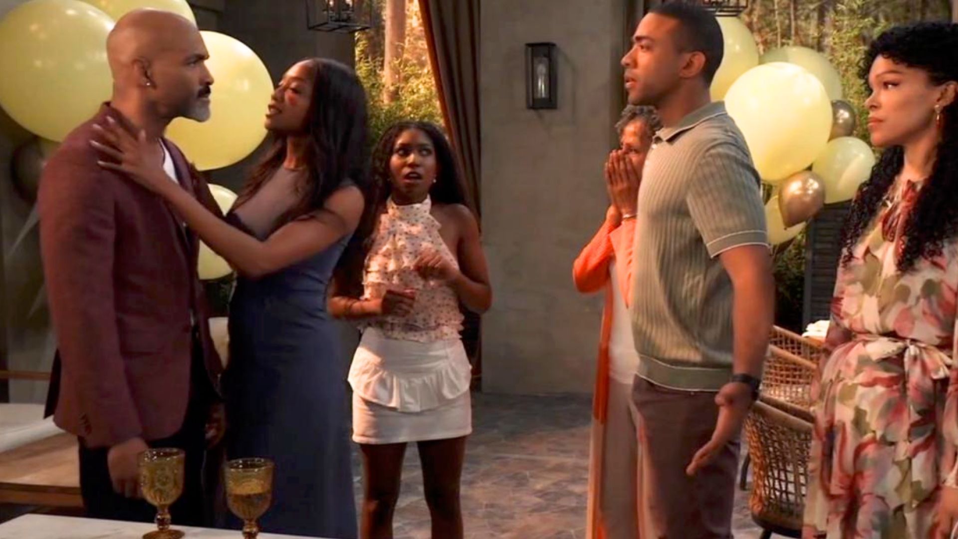 Curtis caused a scene at Portia's shower | Image: ABC