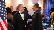 Eric Braeden as Victor Newman and Clifton Davis as Vernon Dupree. Photo: Quantrell Colbert/CBS