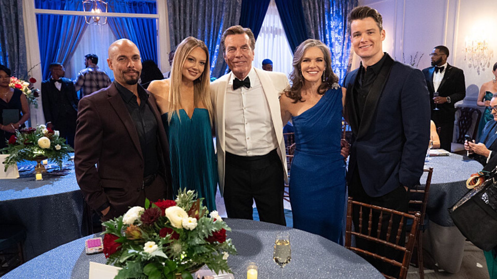 Devon, Abby, Peter, Diane, and Kyle from The Young and the Restless visit Beyond the Gates | Image: Quantrell Colbert/CBS