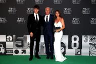 France Manager, Didier Deschamps (C), wife Claude Deschamps and son Dylan Deschamps attend The Best FIFA Football Awards - Green Carpet Arrivals - Source: Getty