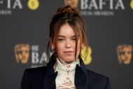 Milly Alcock attends the EE BAFTA Film Awards 2026 at The Royal Festival Hall on February 22, 2026 in London, England - Source: Getty