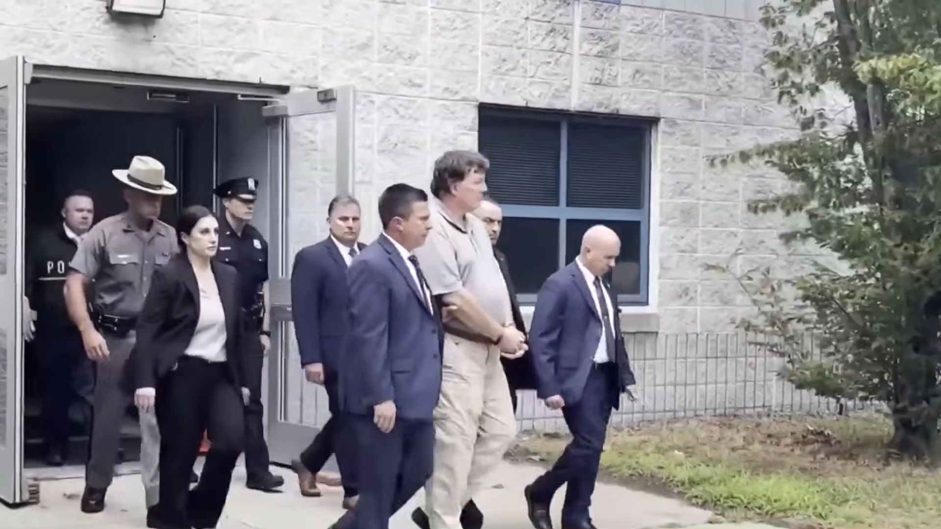 Rex Heuermann was arrested in 2023 (Image via YouTube/NBC News)