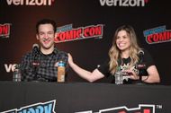 Ben Savage (L) and Danielle Fishel speak during New York Comic Con 2018 - Day 2 - Source: Getty