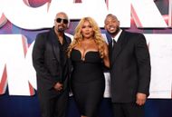 L-R) Shawn Wayans, Lizzo and Marlon Wayans attend the "Scary Movie" - Global Premiere - Source: Getty