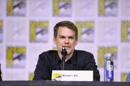 Michael C. Hall speaks onstage during the "Dexter: Resurrection" Panel At San Diego Comic Con - Source: Getty