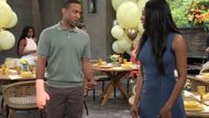 Isaiah approaches Jordan at Portia's baby shower | Image: ABC