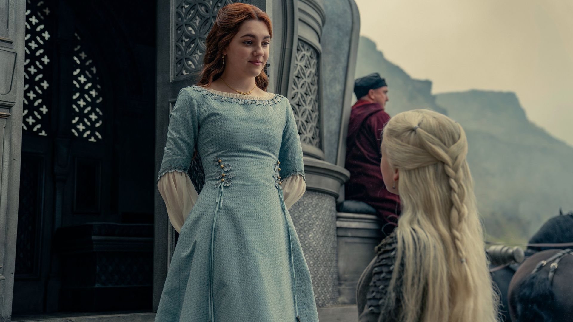 Young Alicent Hightower with Rhaenyra (Image via X/@HouseofDragon)