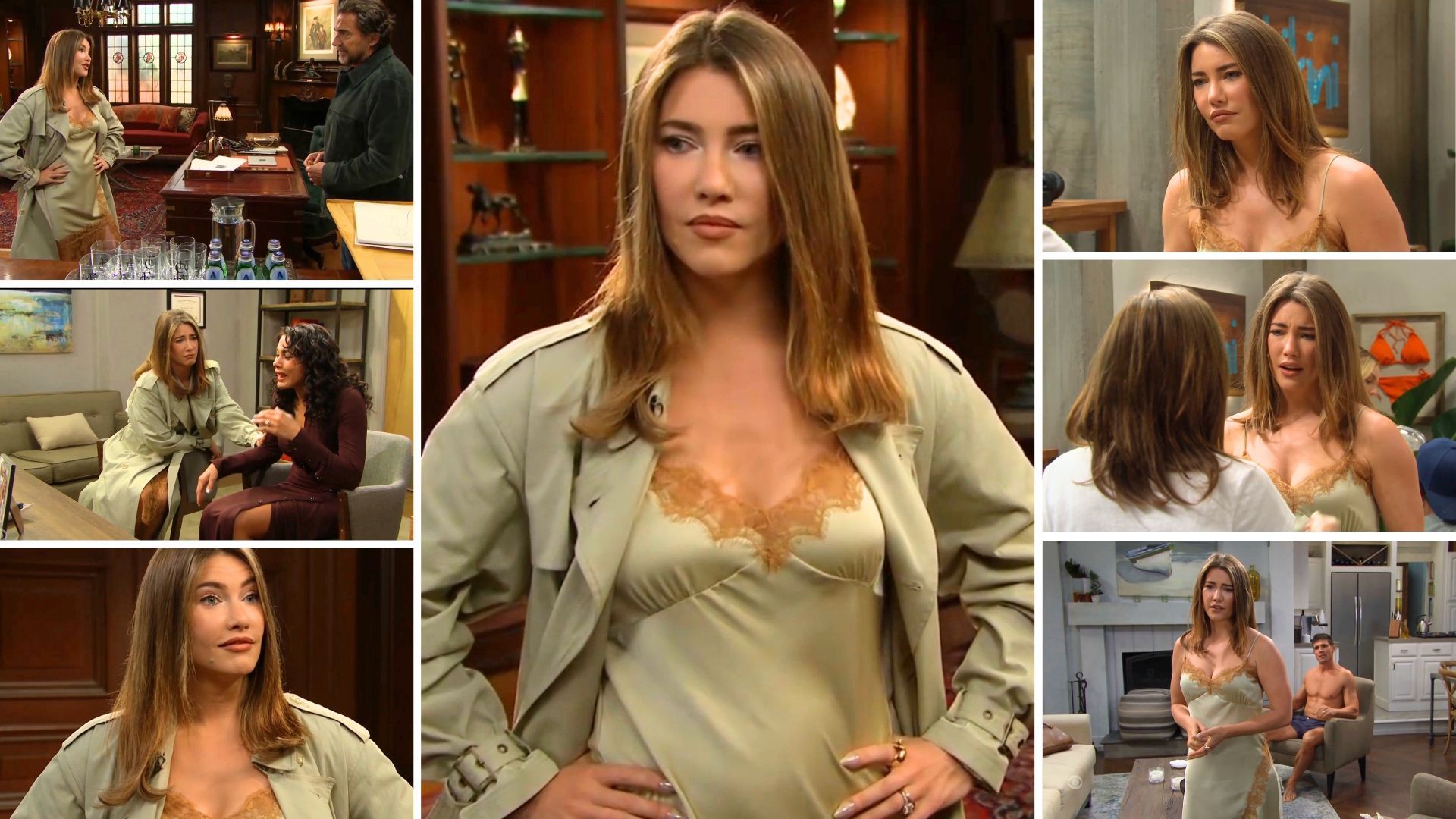 ‘At Least She Doesn’t Have to Change for Bed’ — Steffy Confuses B&B Fans With Raincoat-Nightgown Ensemble