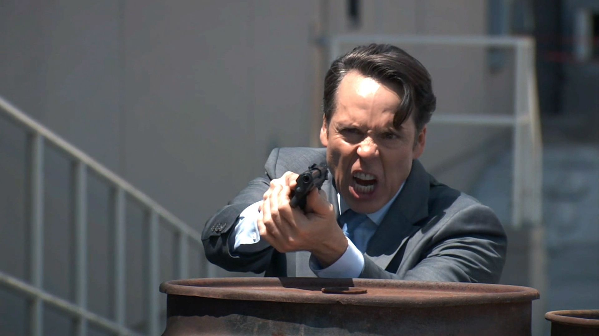 Cullum was relentless in his attack on the good guys | Image: ABC