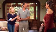Nick helped Nikki out the door after Sally and Audra came to visit Victor | Image: CBS