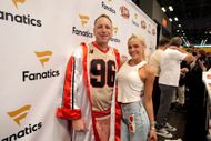 (L-R) Joey Chestnut and Fanatics CEO Michael Rubin attend Fanatics Fest NYC 2025 at Javits Center on June 20, 2025 in New York City - Source: Getty