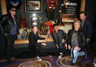 (L-R) Guitarist Neal Schon, drummer Steve Smith, singer Arnel Pineda, bassist Ross Valory and keyboardist Jonathan Cain of Journey attend a memorabilia case dedication for Journey at the Hard Rock Hotel & Casino on May 3, 2017 in Las Vegas, Nevada - Source: Getty