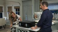 Carly examines the black box | Image: ABC