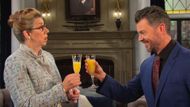 Rita and EJ toasted to Holly's health | Image: Peacock