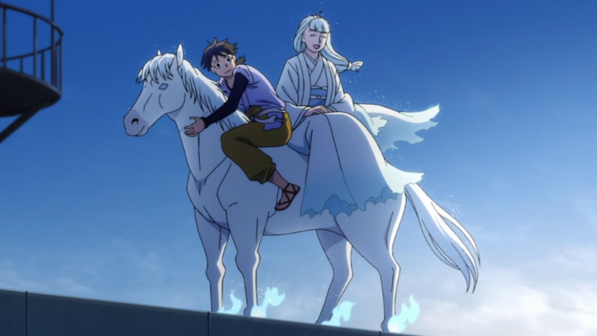 Danji reaches the city from the village - Source: Bones Film