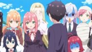Rentaro and his girlfriends - Source: Bibury Animation Studio
