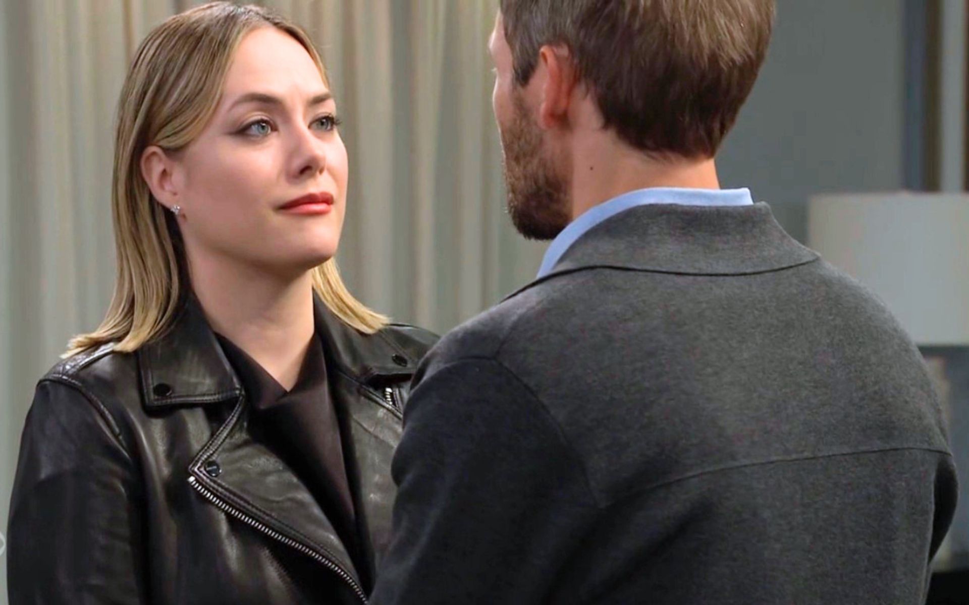 Hope enjoys Logan's victory while worrying about Brooke's reaction | Image: CBS
