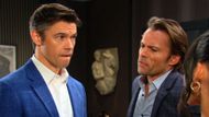 Xander and Philip accused one another of running a counterfeit ring | Image: Peacock