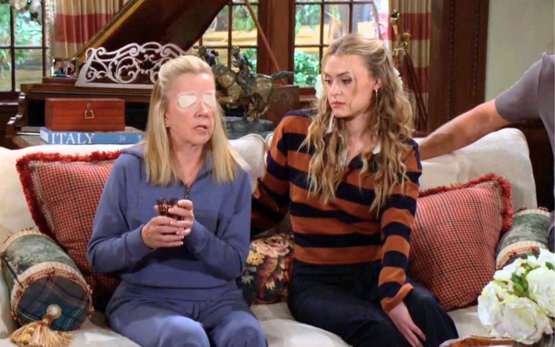 The Newman family welcomes Nikki home after her successful surgery | Image: CBS