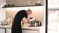 Haaland making his coffee (Image via YouTube/@Good Morning America)