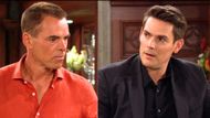 Billy Abbott and Adam Newman sparred over Sally | Image: CBS