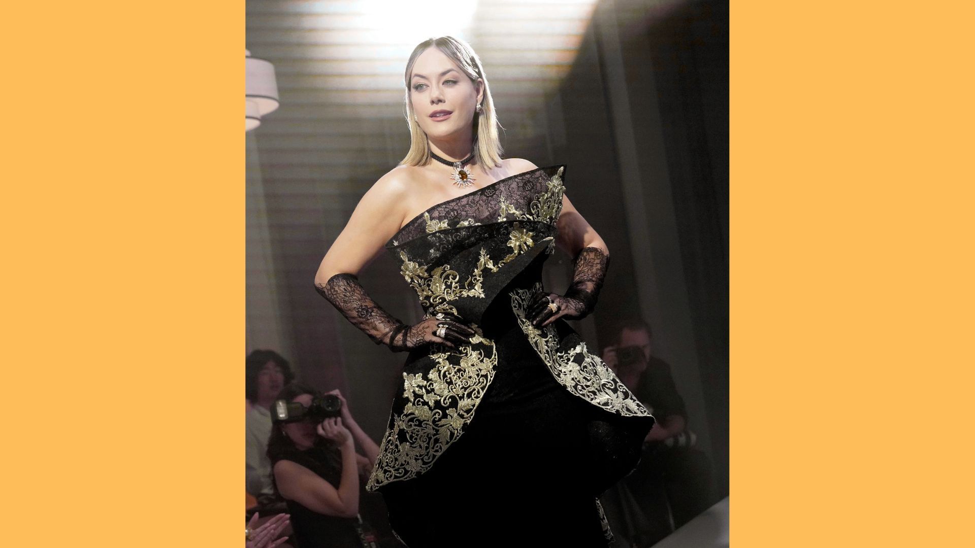Hope, played by Annika Noelle, took center stage at Logan Designs | Image: JPI