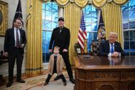 Elon Musk Joins President Trump For Signing Executive Orders In The Oval Office - Source: Getty