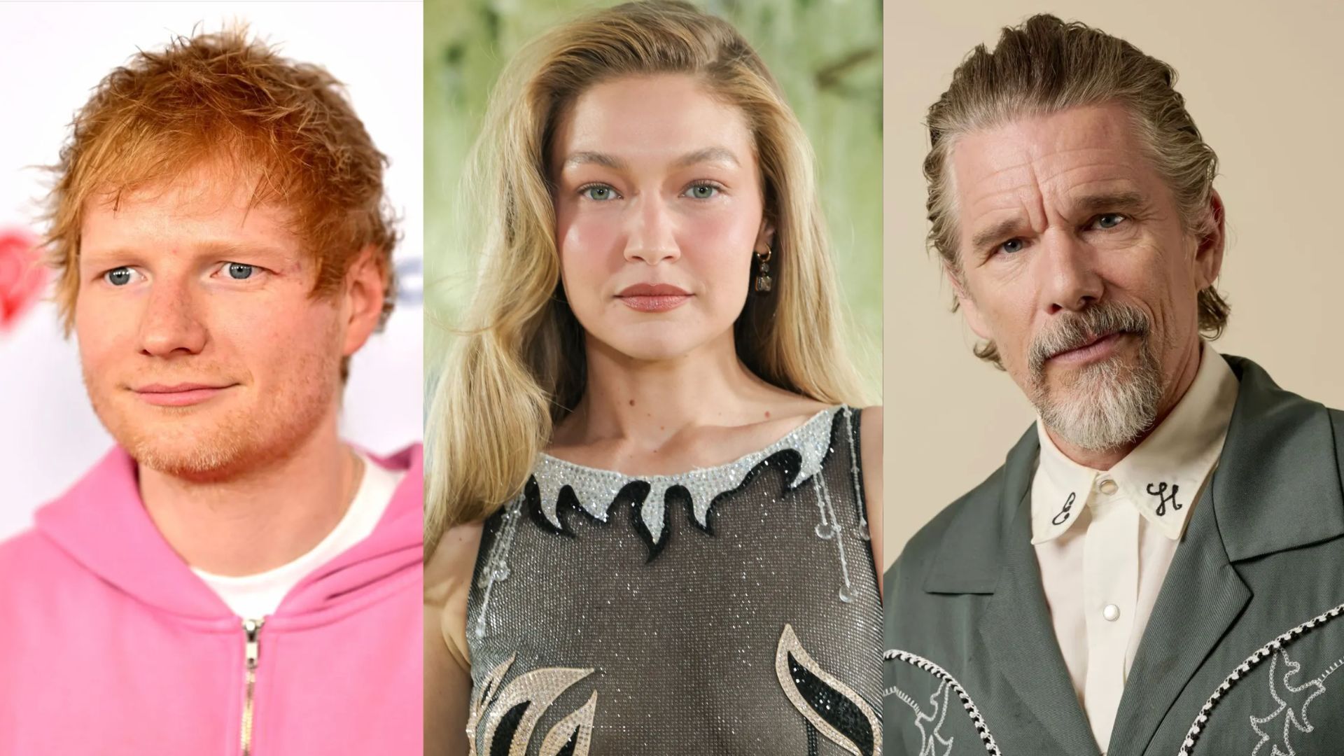 Ed Sheeran, Gigi Hadid, and Ethan Hawk attend Taylor Swift's wedding - Source: Getty
