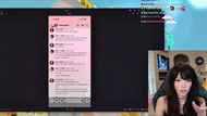 The streamer shared more screenshots during her livestream (Image via X)