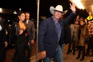 Taylor Sheridan and his wife Nicole Sheridan arrives at the premiere for Paramount Network's "Yellowstone" Season 5 at Hotel Drover on November 13, 2022 in Fort Worth, Texas - Source: Getty
