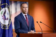 U.S. House Minority Leader Hakeem Jeffries (D-NY) speaks during a news conference at the U.S. Capitol Building on July 23, 2026 in Washington, DC - Source: Getty