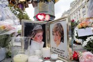 Tribute to Princess Diana At the Flame of Liberty Statue, Near Pont De L'Alma In Paris - Source: Getty