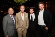 (L-R) Paramount Network President Kevin Kay, Kevin Costner, Taylor Sheridan and Paramount Network and TV Land President of Development and Production Kieth Cox attend "Yellowstone" premiere at Paramount Pictures on June 11, 2018 in Los Angeles, California - Source: Getty