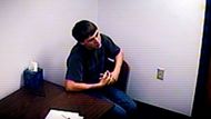 Torey Adamcik during interrogation for Cassie Jo's murder (Image Via YouTube/@DatelineNBC)