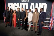 Nicholas Pinnock, Deborah Ayorinde, Tahirah Sharif, Tyler Conti, Howard Charles, Anita-Joy Uwajeh, Richard Pepple, Charles Babalola and Curtis "50 Cent" Jackson attend STARZ's "Fightland" New York Premiere - Source: Getty