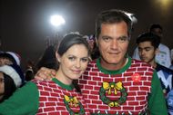 Kate Arrington and actor Michael Shannon arrive for the Premiere Of Columbia Pictures' "The Night Before" held at The Theatre At The Ace Hotel on November 18, 2015 in Los Angeles, California - Arrivals - Source: Getty