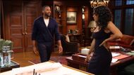 Carter (Lawrence Saint-Victor) and Daphne (Murielle Hilaire) are at an impasse over her ability to carry a baby | Image: CBS