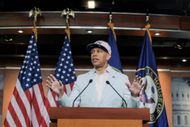 Hakeem Jeffries (D-NY) speaks during a news conference at the U.S. Capitol on June 08, 2026 in Washington, DC - Source: Getty